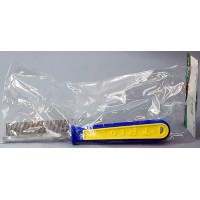 TRIOL 311, Расческа со средним зубом,желто-синяя ручка