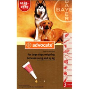АДВОКАТ, антипаразитарный препарат, для собак от 10 до 25кг, 2.5мл, 3 пип